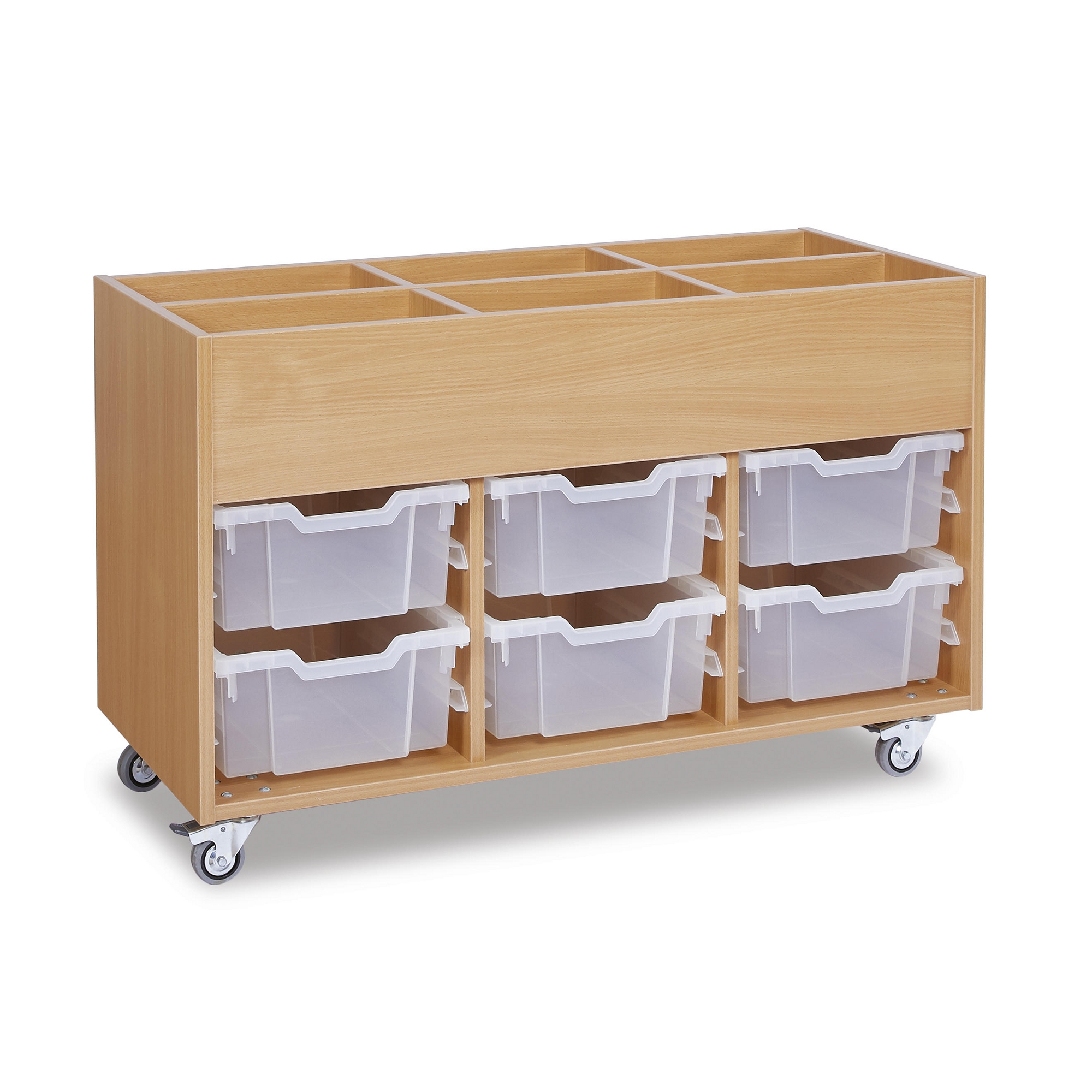 Mobile Deep Tray Kinderbox - Clear